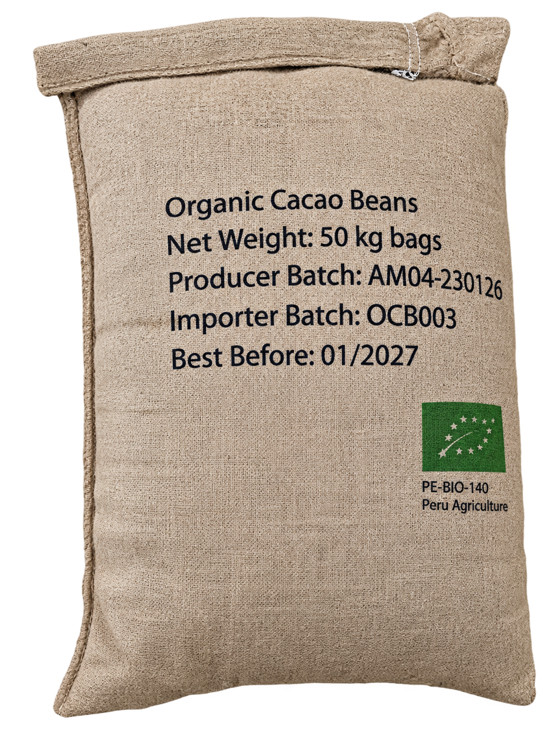 Organic Raw Cacao Beans 50kg